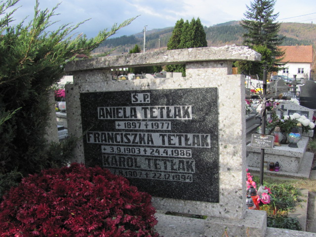 Karol Tetłak 1907 Cięcina - Grobonet - Wyszukiwarka osób pochowanych