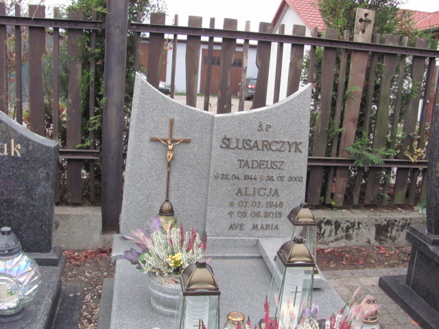 Alicja Ślusarczyk 1946 Cięcina - Grobonet - Wyszukiwarka osób pochowanych